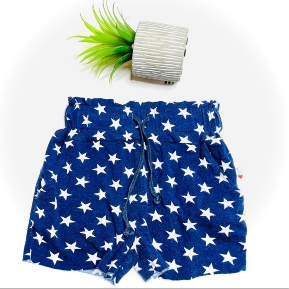 𝅺to Love Paper Bag Stars Patriotic Toddler Shorts